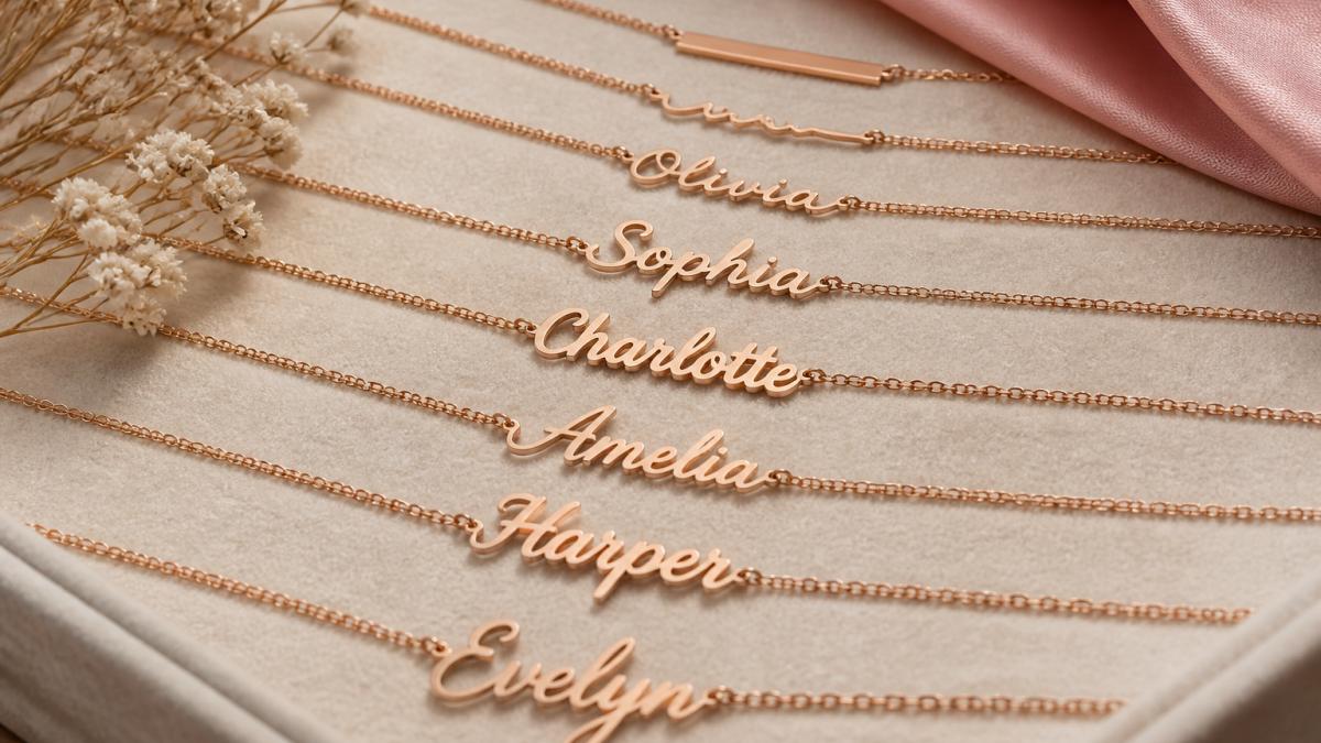 10 Affordable Rose Gold Name Necklaces for 2026