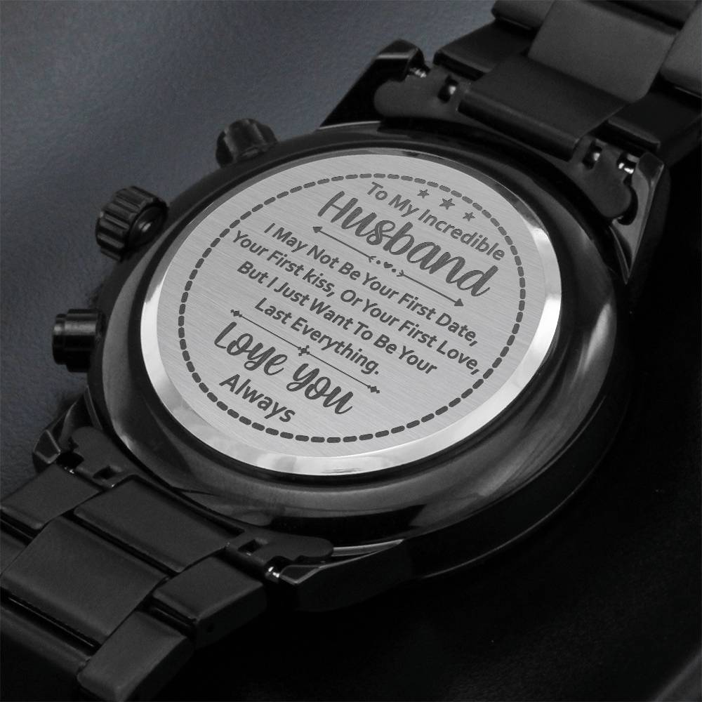 To My Husband Your Last Everything (Charcoal Black) – Men&
