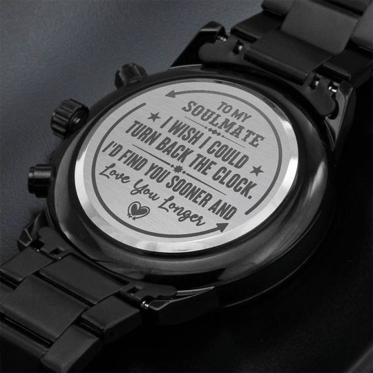 To My Soulmate Turn Back the Clock (Charcoal Black) – Men&