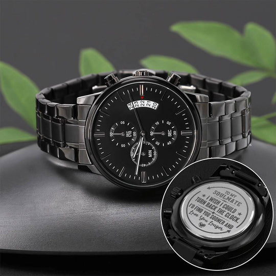 To My Soulmate Turn Back the Clock (Charcoal Black) – Men&