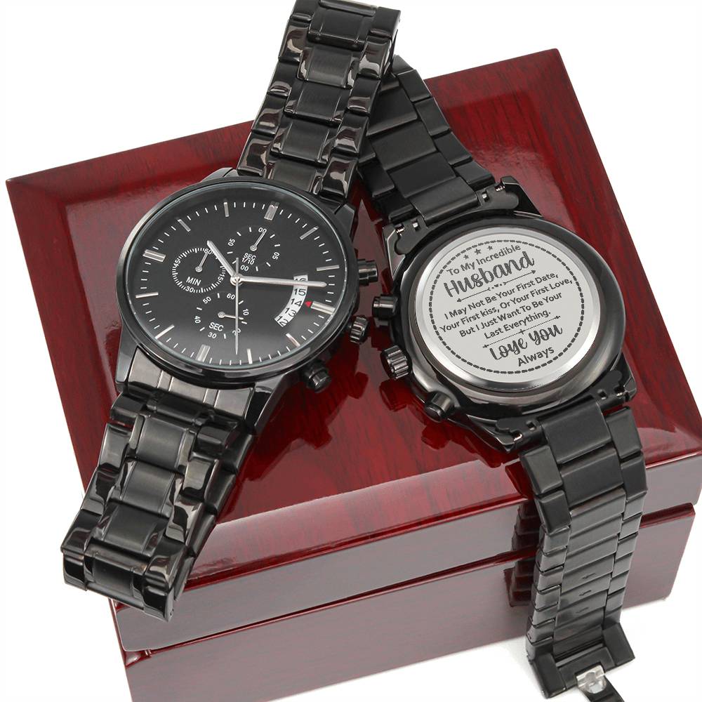 To My Husband Your Last Everything (Charcoal Black) – Men&