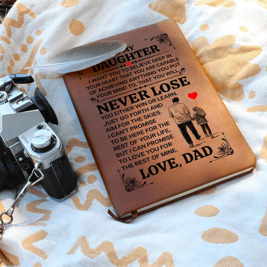 To My Daughter Promise – Leather Journal