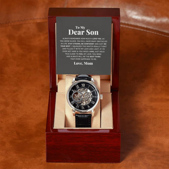 To My Dear Son Always Remember I Love You – Openwork Watch