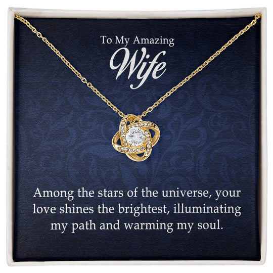 To My Amazing Wife - Love Knot Necklace