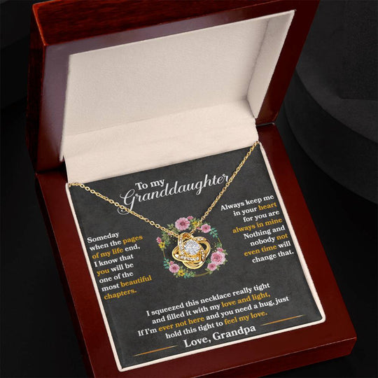 Keep Me In Your Heart - Love Knot Necklace