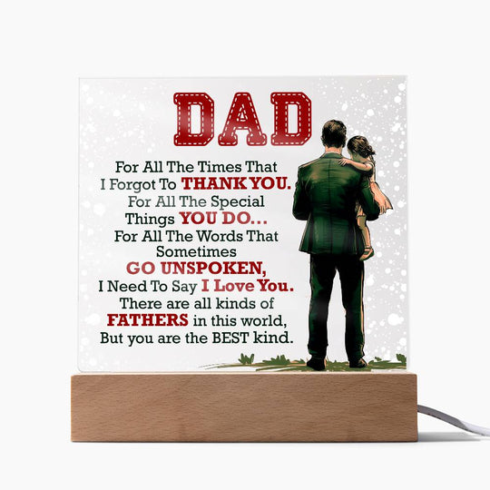 Thank You Dad - Acrylic Square