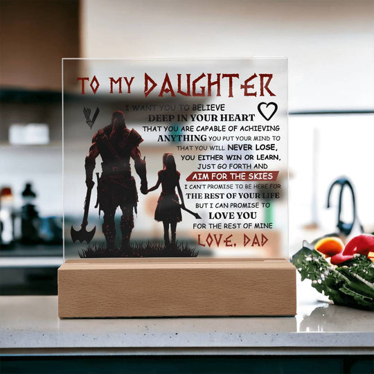 To My Daughter Skies – Acrylic Square